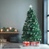 Star Lights Green Christmas Tree Pre-Lit Fibre Optic Ultra-bright Multicolour Flashing Lights